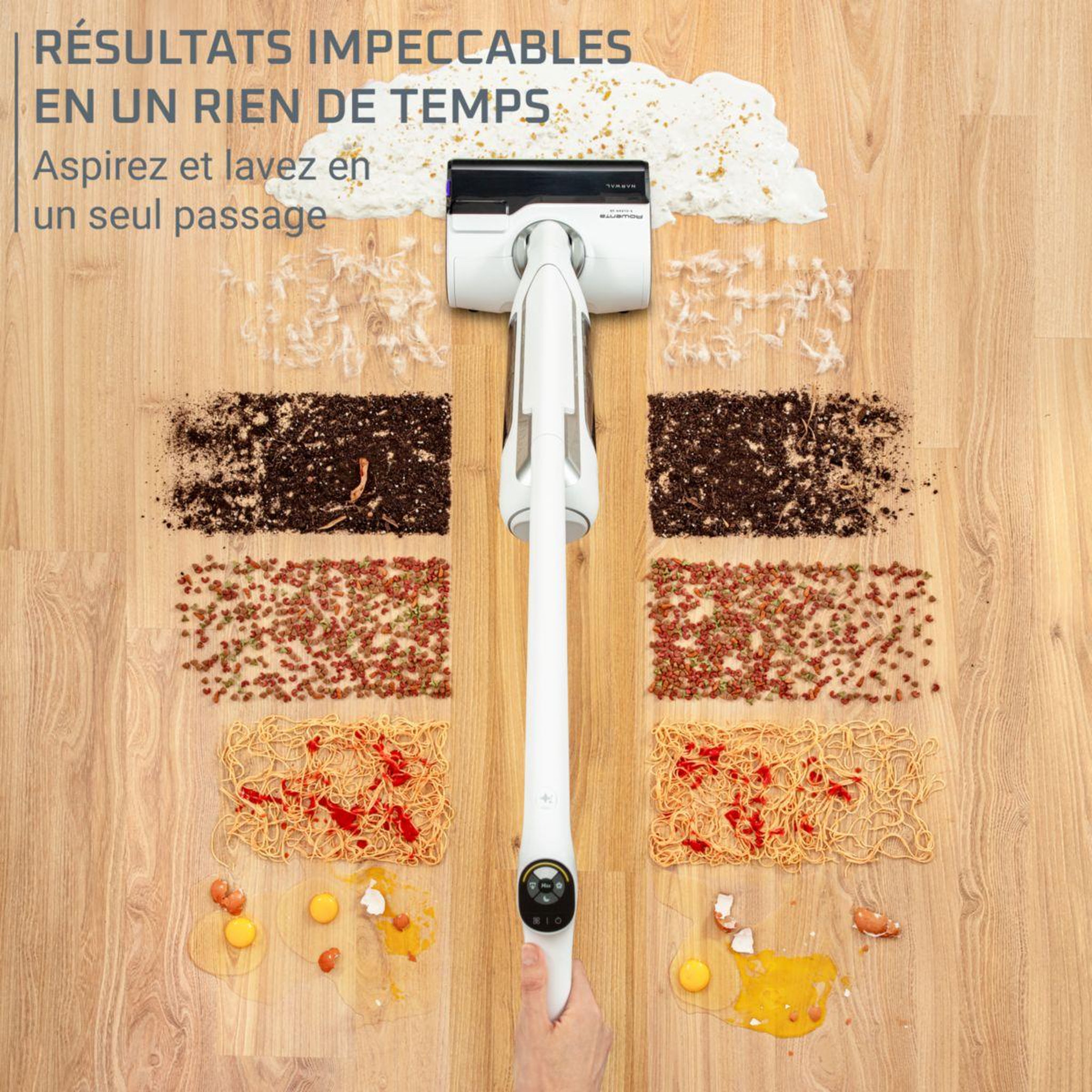 Voir la diapositive 3 : ROWENTA Aspirateur laveur x clean 10 gz7035wo
