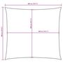 Voir la diapositive 6 : VIDAXL Voile de parasol tissu oxford carre 4x4 m blanc