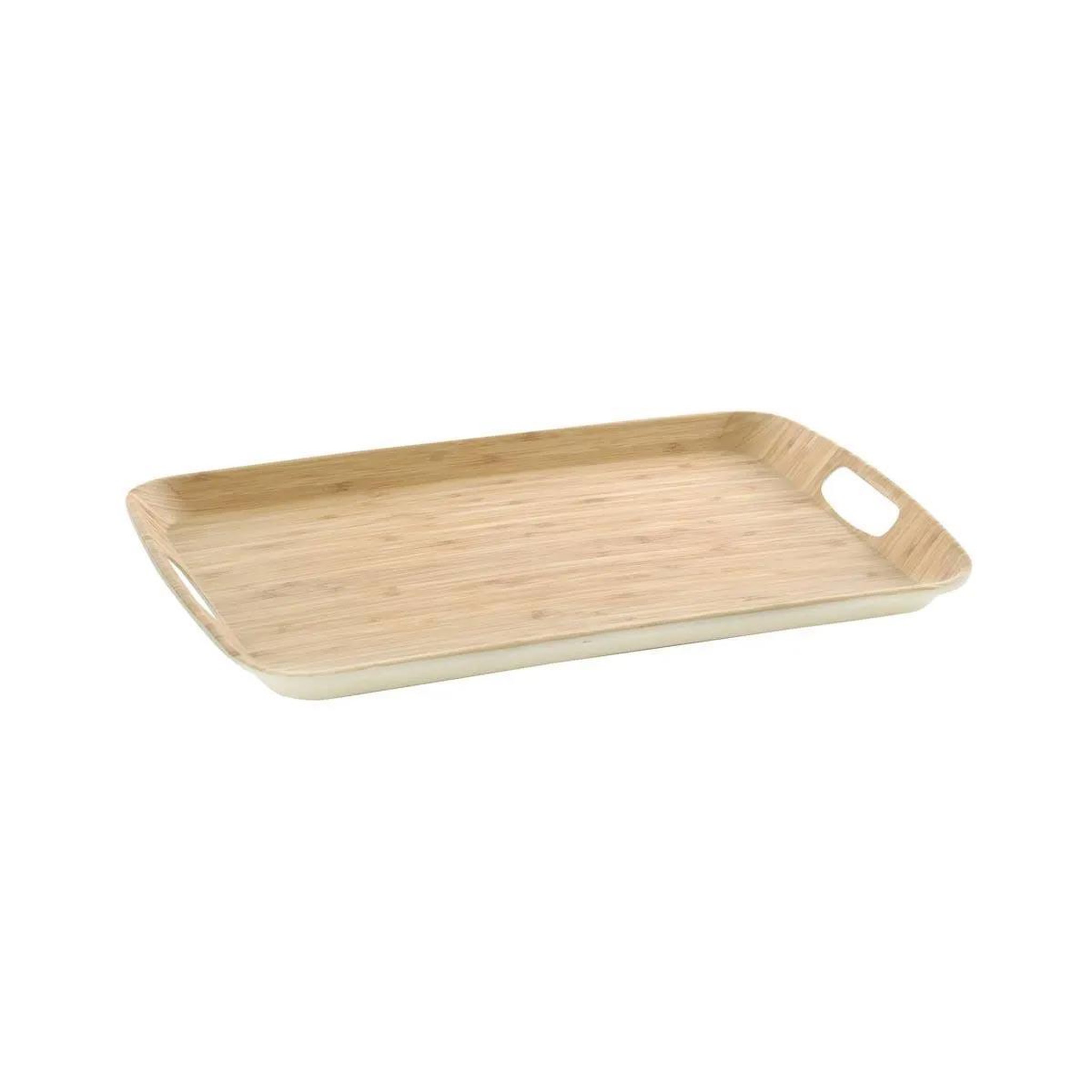 FIVE Plateau de service mélaminé  bambou  38cm naturel
