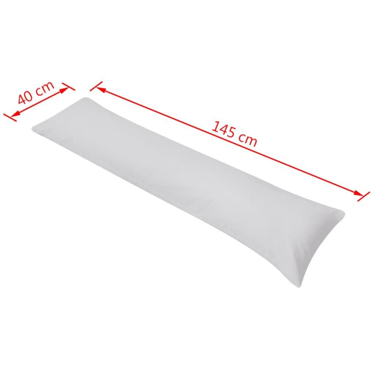 VIDAXL Oreiller de corps 40 x 145 cm Gris