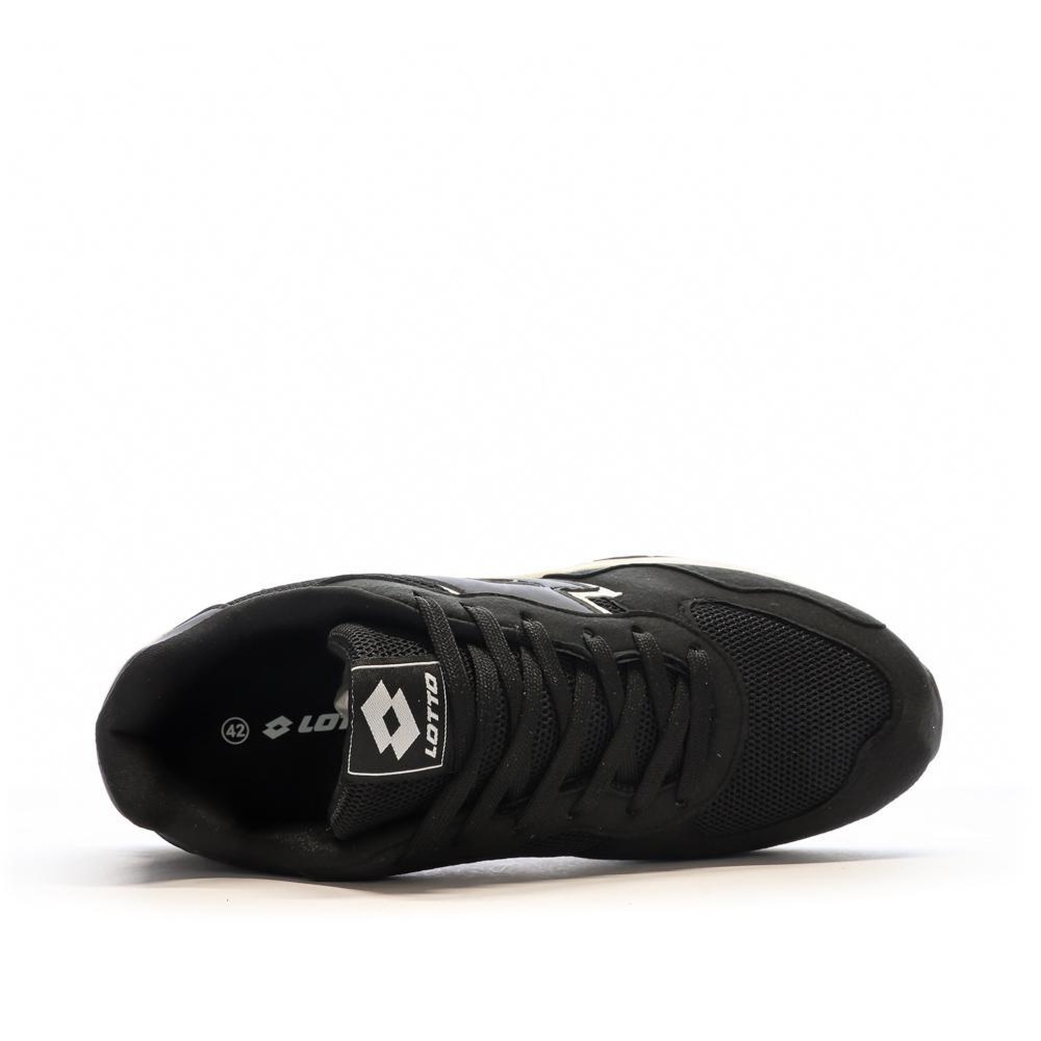Voir la diapositive 4 : LOTTO Baskets Noire/Blanche Homme Lotto Twenty6