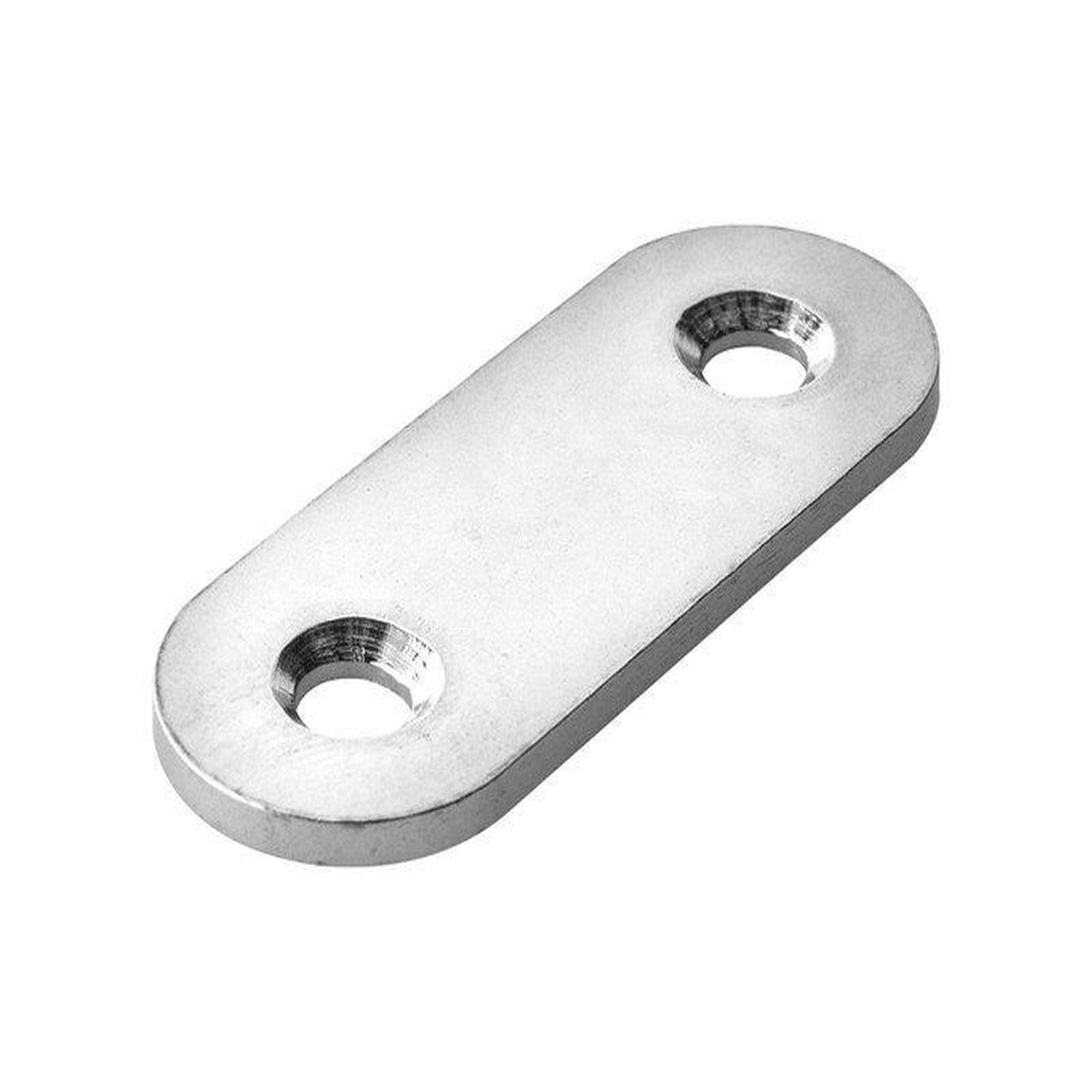 CENTRALE BRICO Patte d'assemblage inox mat HETTICH, L. 40 mm x l.15 mm x H.0.2 cm