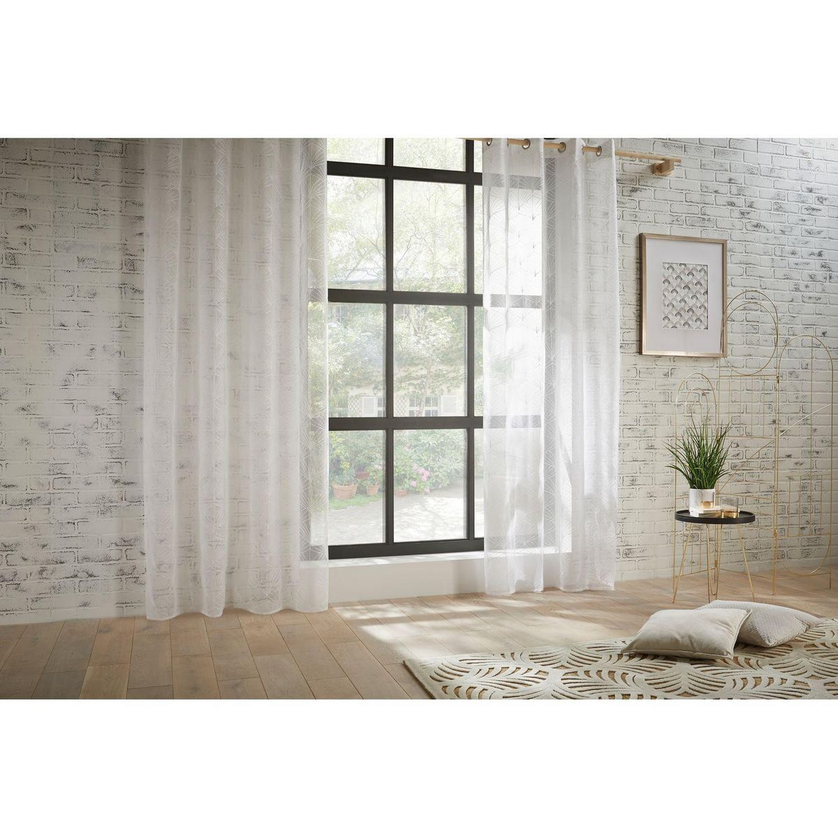 ATMOSPHERA Voilage Mia avec motifs brodés