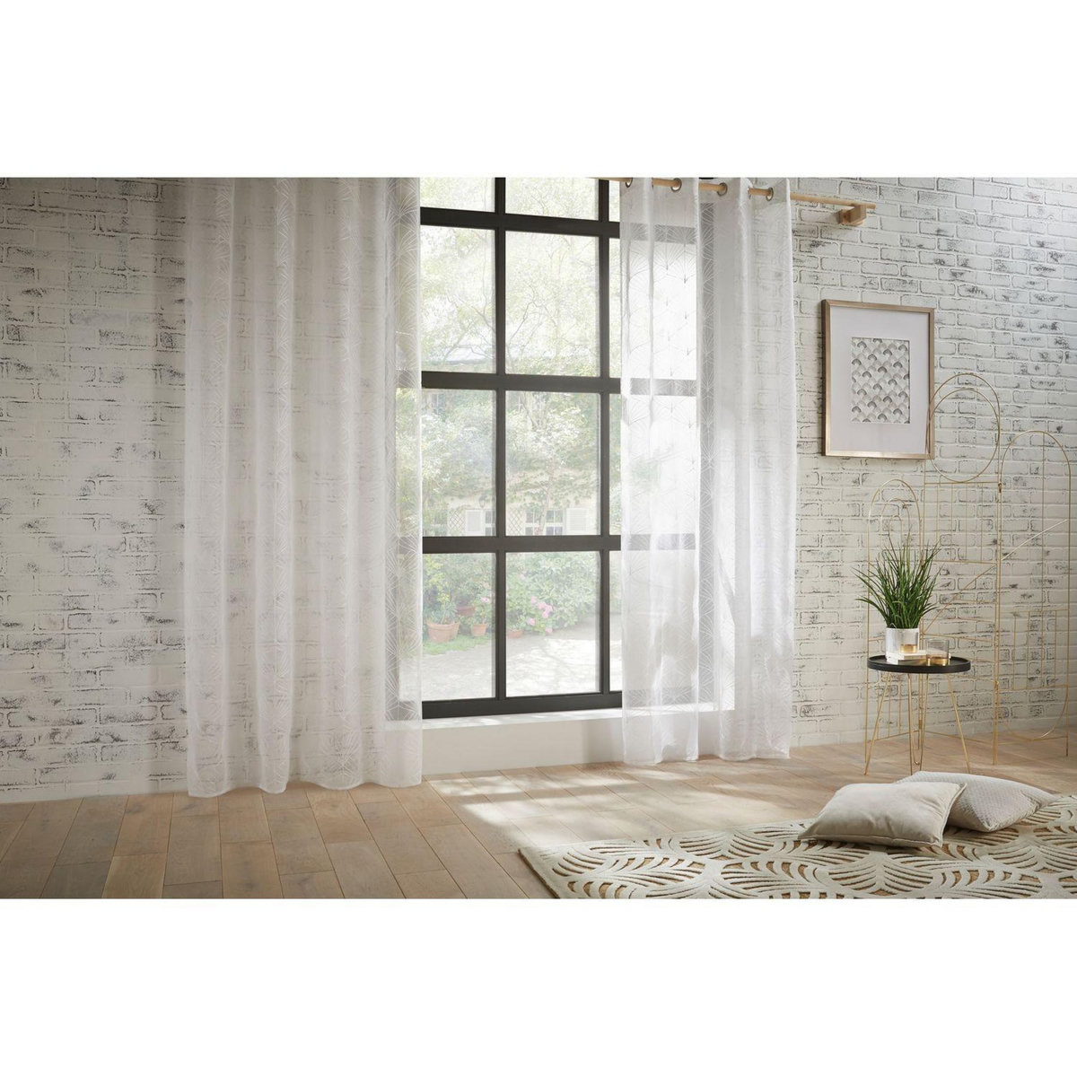 ATMOSPHERA Voilage Mia avec motifs brodés