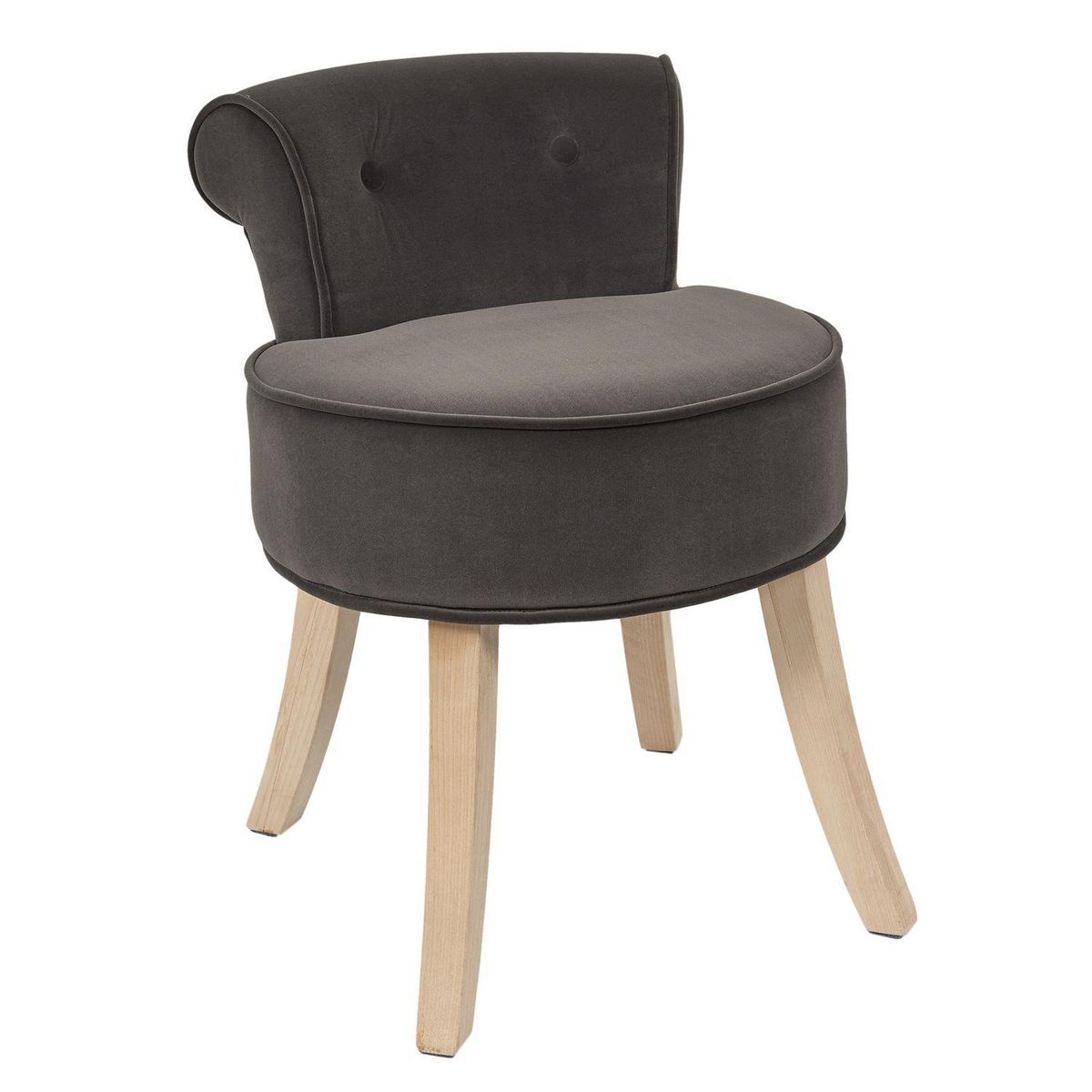 TOILINUX Tabouret Eléonor en velours