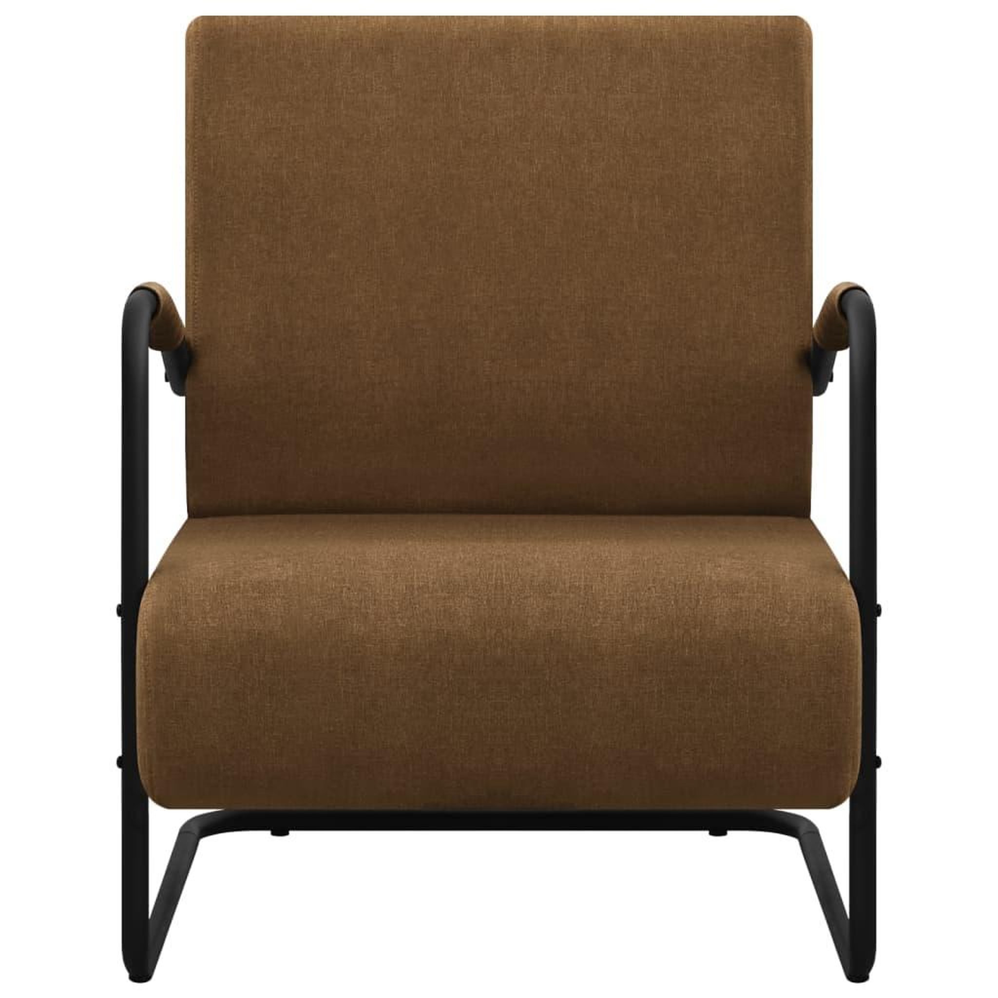 Voir la diapositive 2 : VIDAXL Fauteuil marron tissu