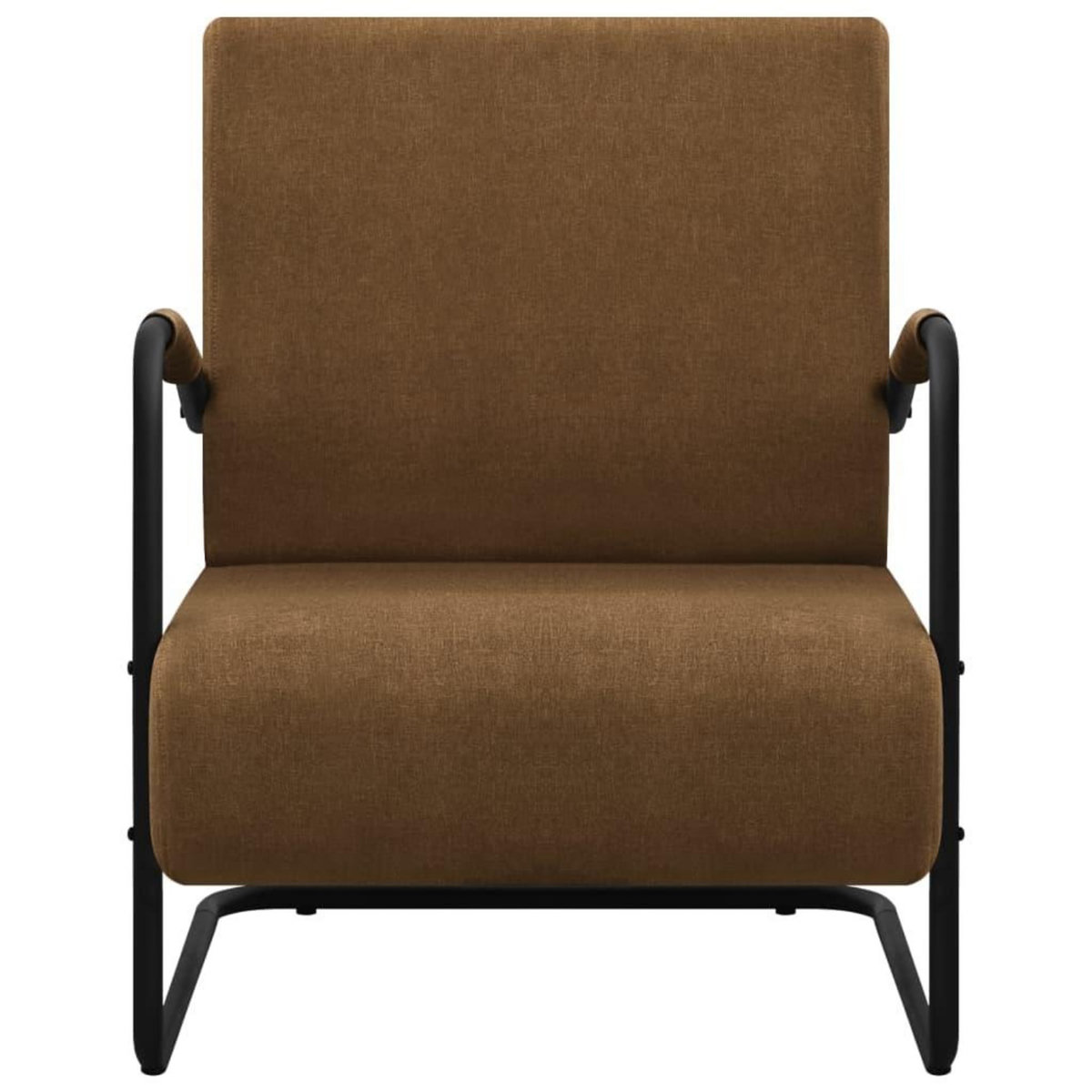 VIDAXL Fauteuil marron tissu