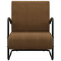Voir la diapositive 2 : VIDAXL Fauteuil marron tissu