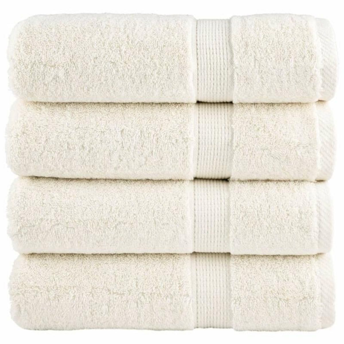 VIDAXL Essuie mains de qualité supérieure SOLUND 4 pcs crème 600 g m²