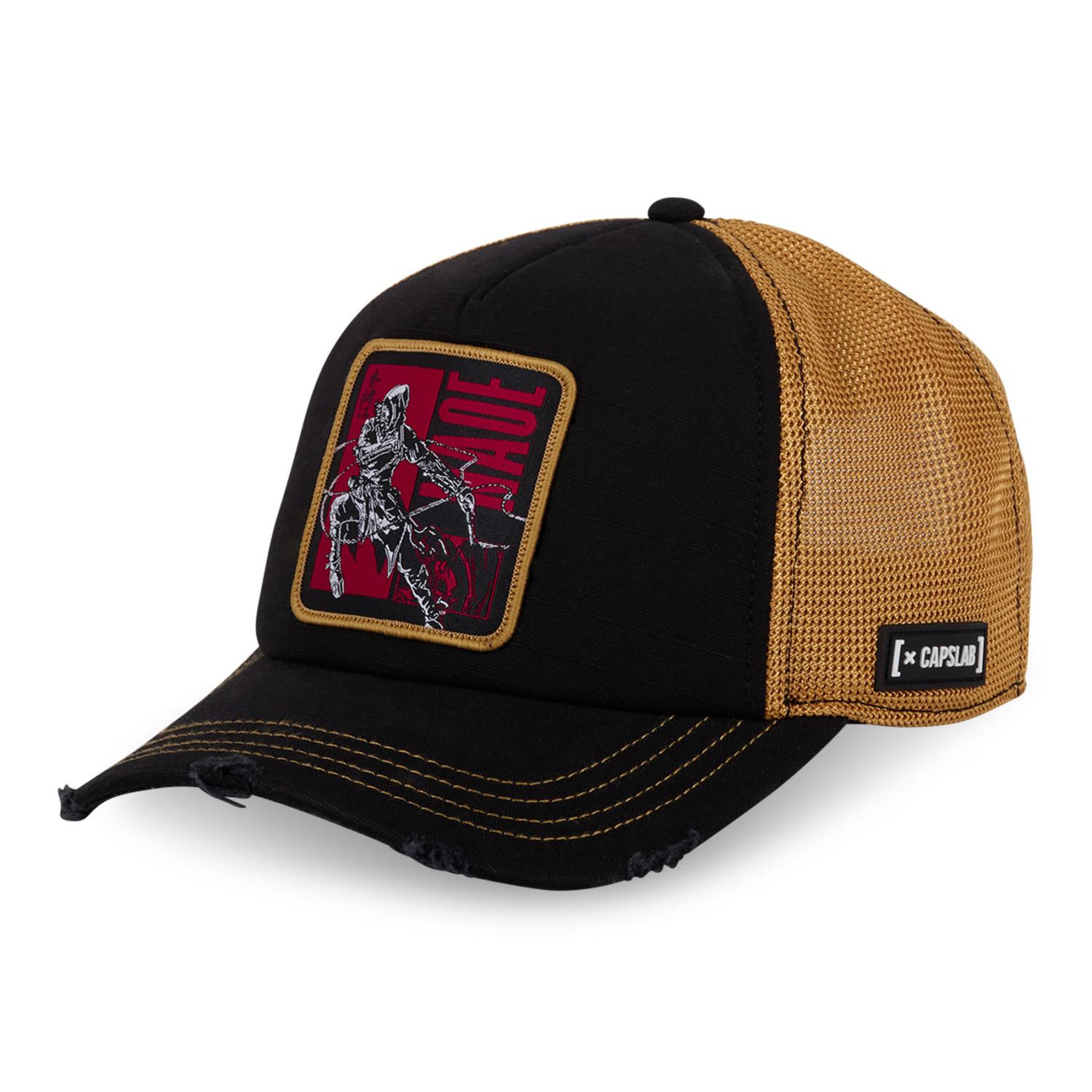 Voir la diapositive 1 : CAPSLAB Casquette trucker premium en bambou avec filet assassin's creed naoe
