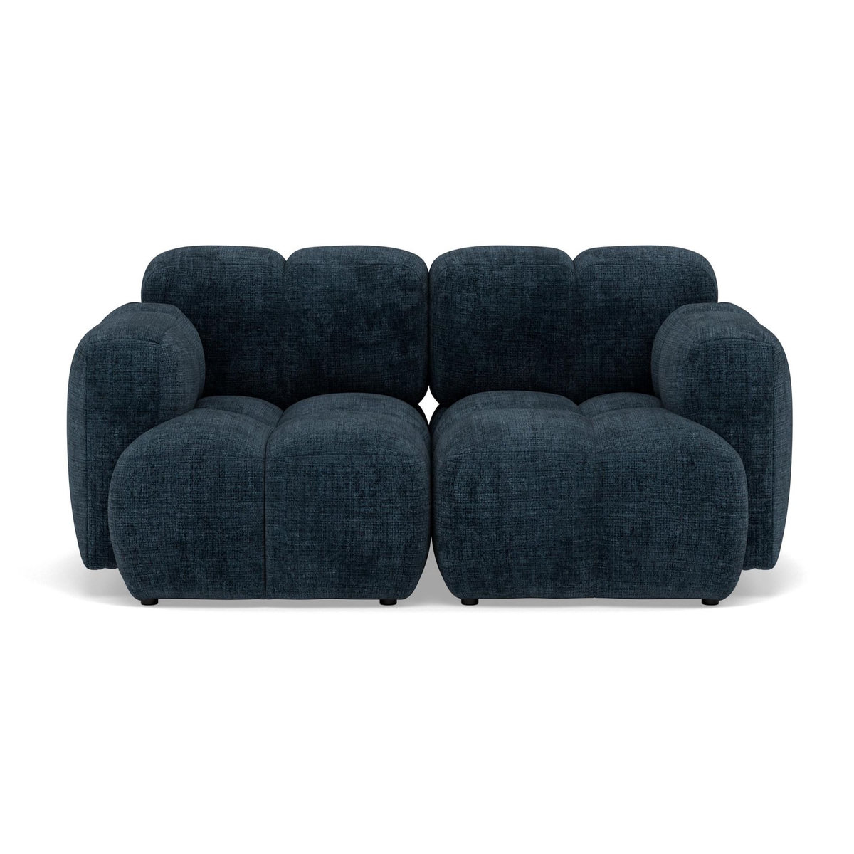 LISA DESIGN Grace - canapé modulable 2 places en velours texturé