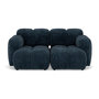 Voir la diapositive 1 : LISA DESIGN Grace - canapé modulable 2 places en velours texturé