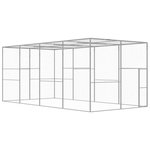 VIDAXL Cage pour chat 6x3x2,5 m Acier galvanise
