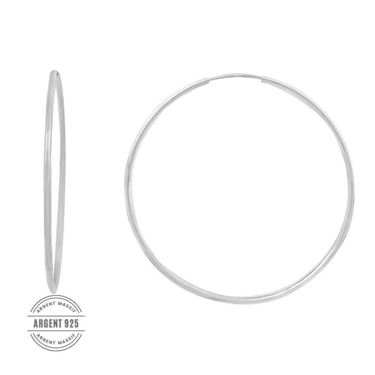 CLIO BLUE Boucles é Femme Clio Blue Créoles C15 Lisses 30mm