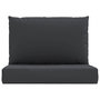 Voir la diapositive 4 : VIDAXL Coussins de palette lot de 2 noir tissu oxford