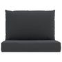Voir la diapositive 4 : VIDAXL Coussins de palette lot de 2 noir tissu oxford