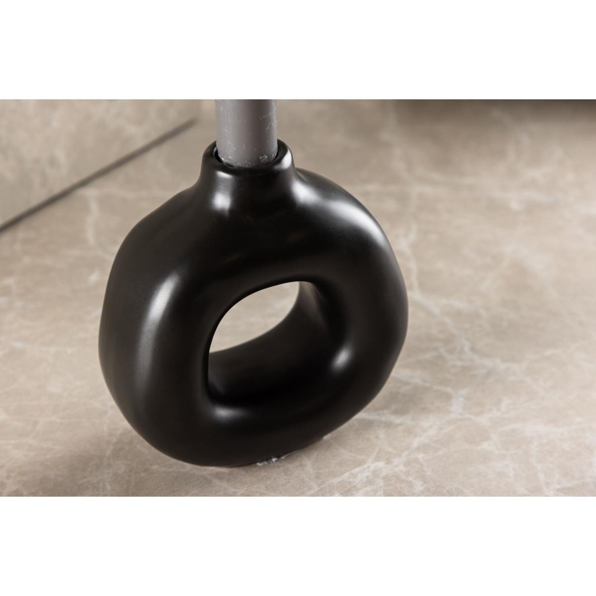 Voir la diapositive 6 : Paris Prix Bougeoir design en céramique  judi  13cm noir