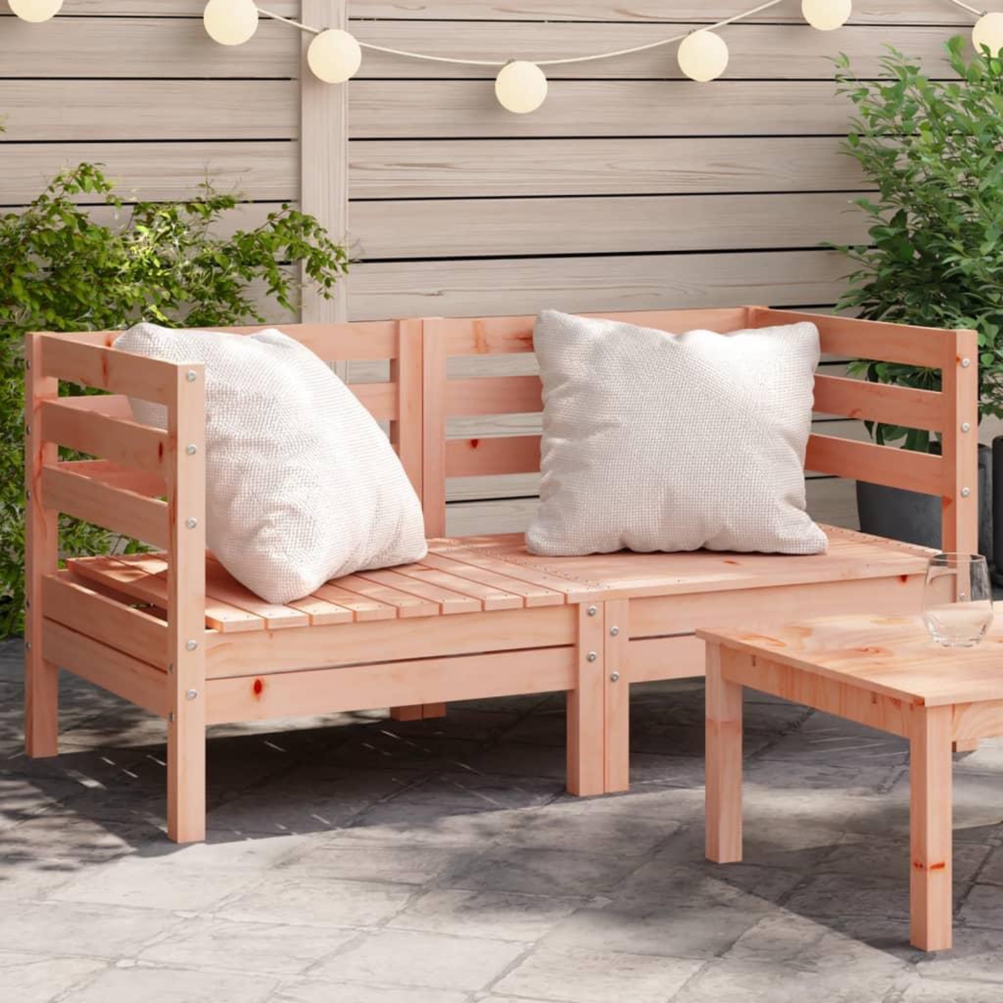 VIDAXL Canapes d'angle de jardin 2 pcs bois massif douglas