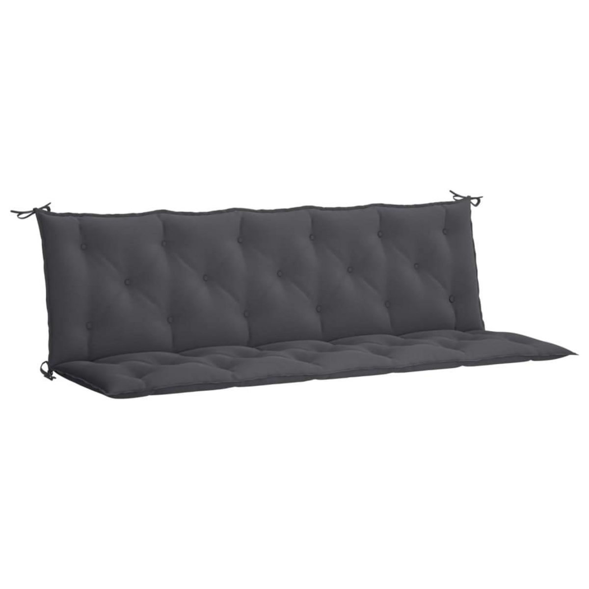 VIDAXL Coussin de banc de jardin anthracite tissu oxford