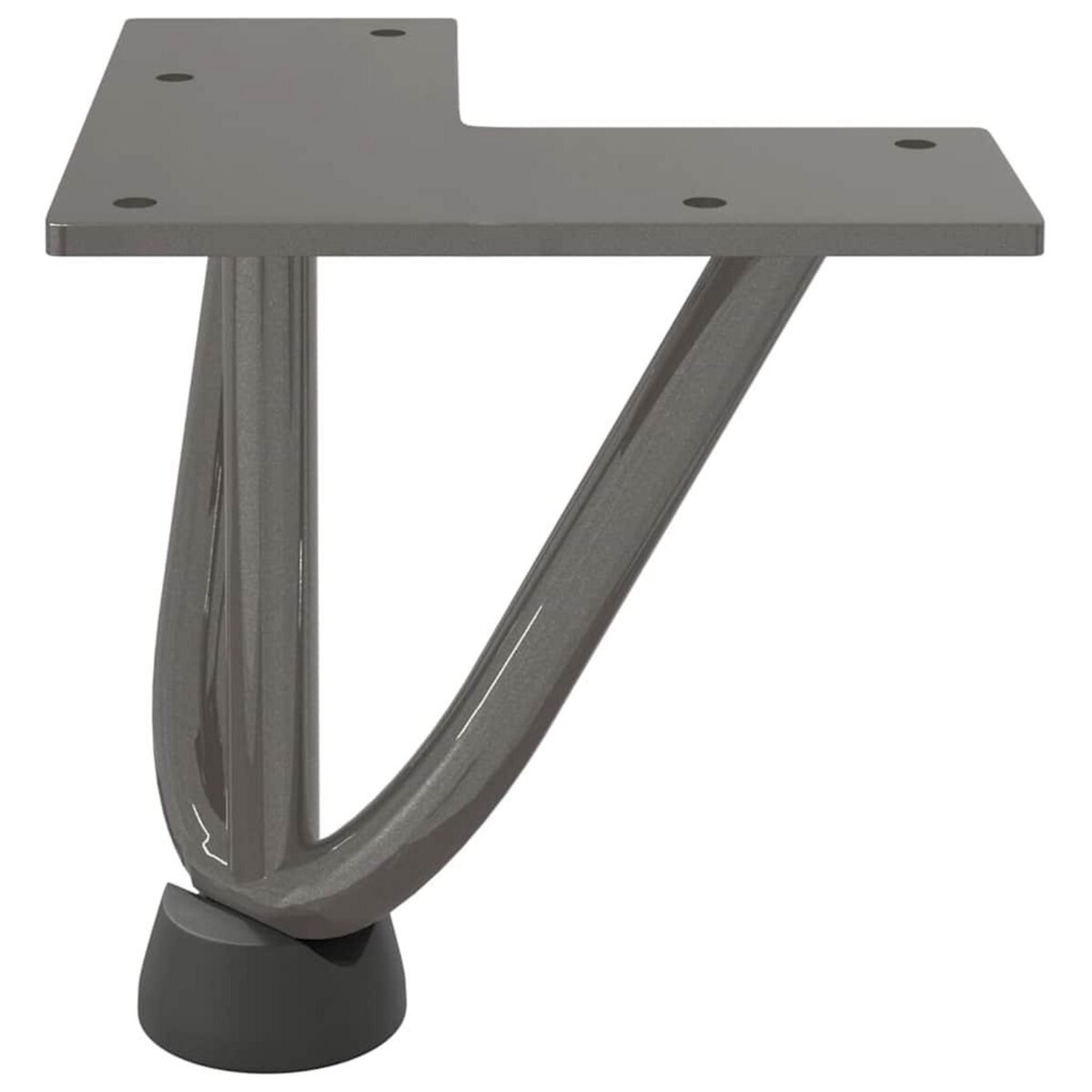 VIDAXL Pieds de table en forme d'epingle a cheveux 10 cm acier massif