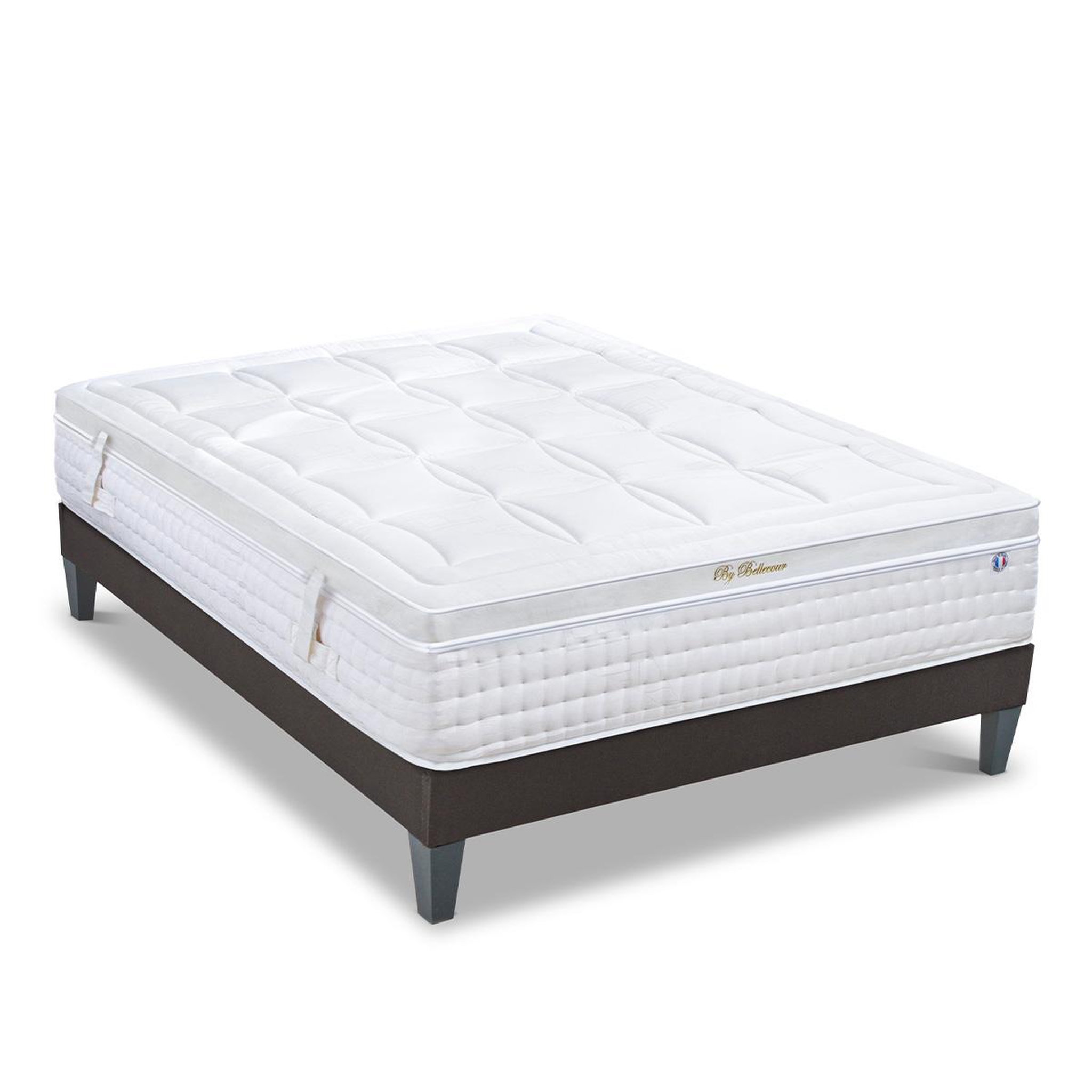 Voir la diapositive 3 : BELLECOUR Bellecour literie | ensemble empereur | matelas mémoire de forme + sommier bois