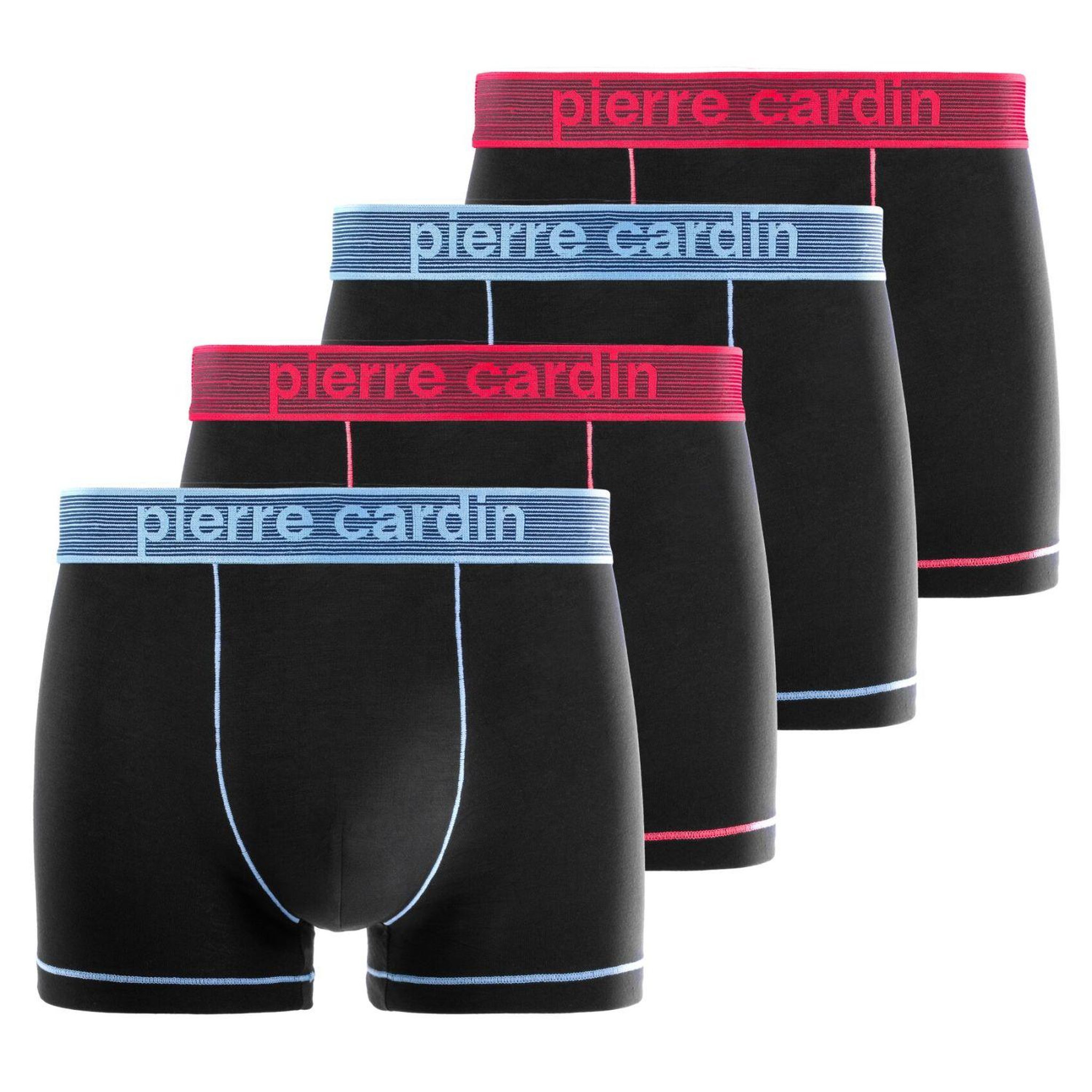 Voir la diapositive 1 : PIERRE CARDIN Lot de 4 boxers homme en viscose de bambou Dolce