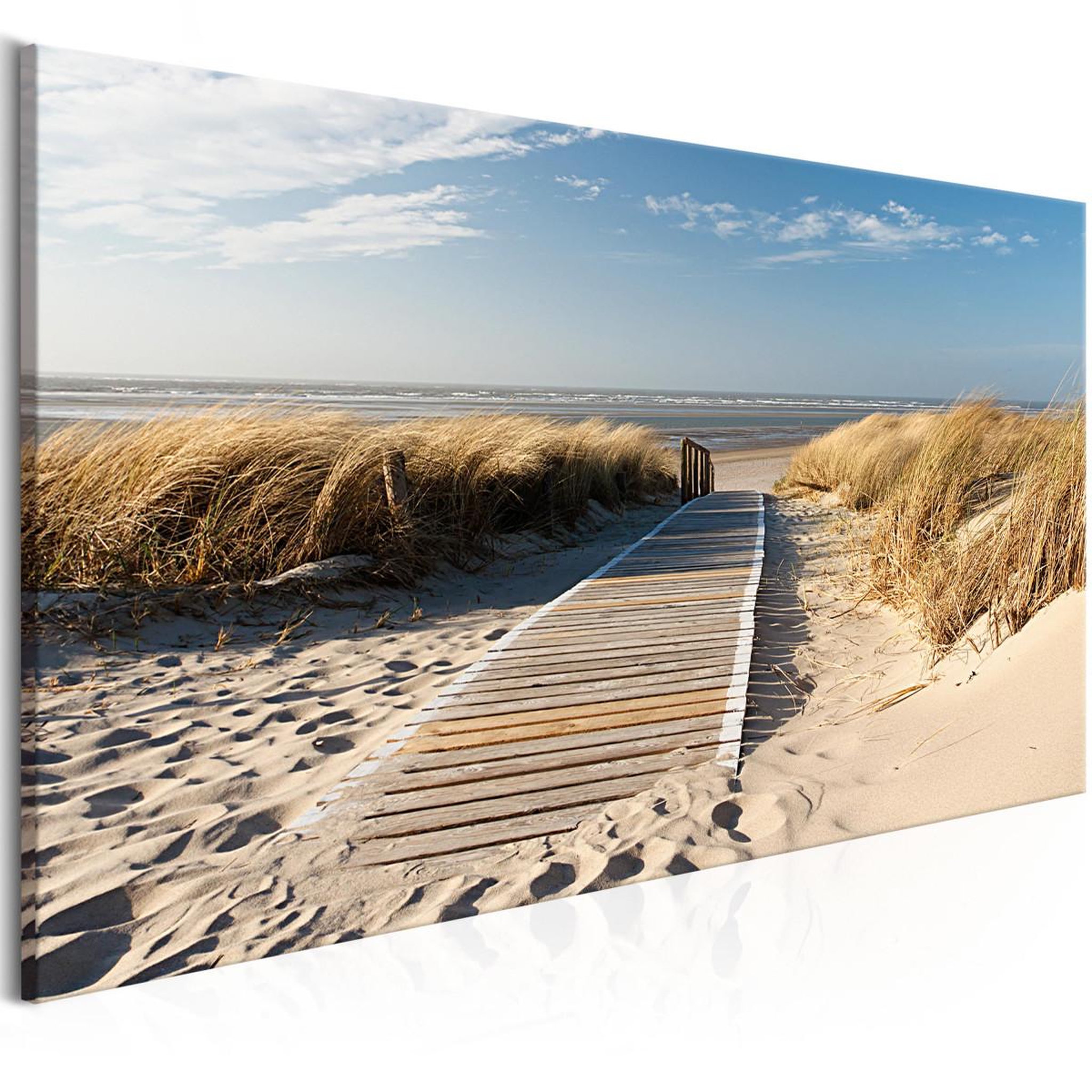Voir la diapositive 1 : Paris Prix Tableau Imprimé  Holiday at the Seaside Wide  45x100cm