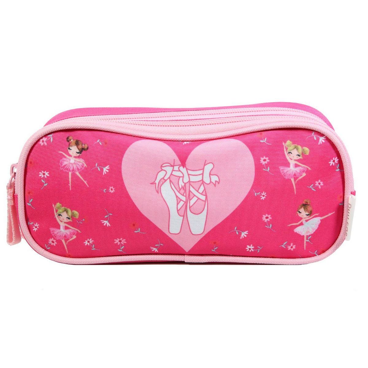 Bagtrotter BAGTROTTER Trousse scolaire 2 compartiments Phileas Rose Danseuses