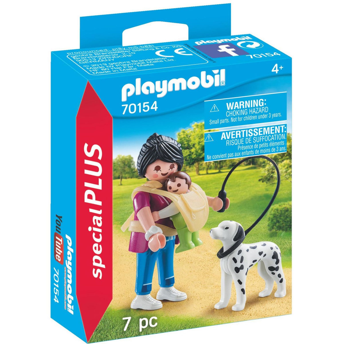 PLAYMOBIL 70154 Maman avec Bébé et chien
