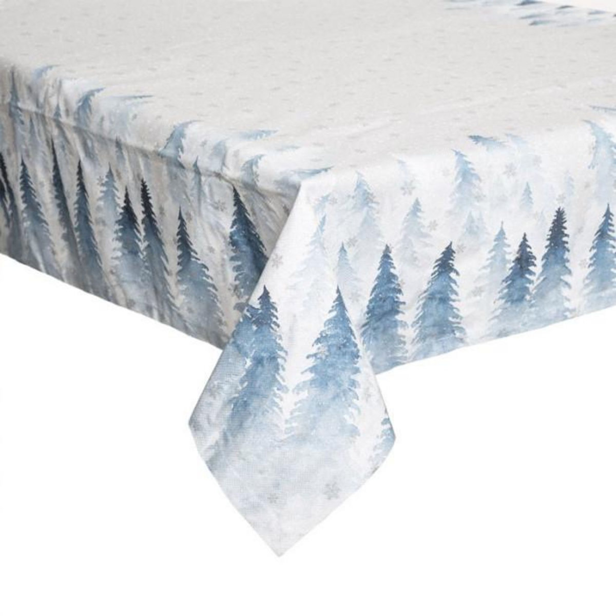 FEERIC LIGHT & CHRISTMAS Nappe Imprimée Sapin  Hors Piste  140x240cm Blanc