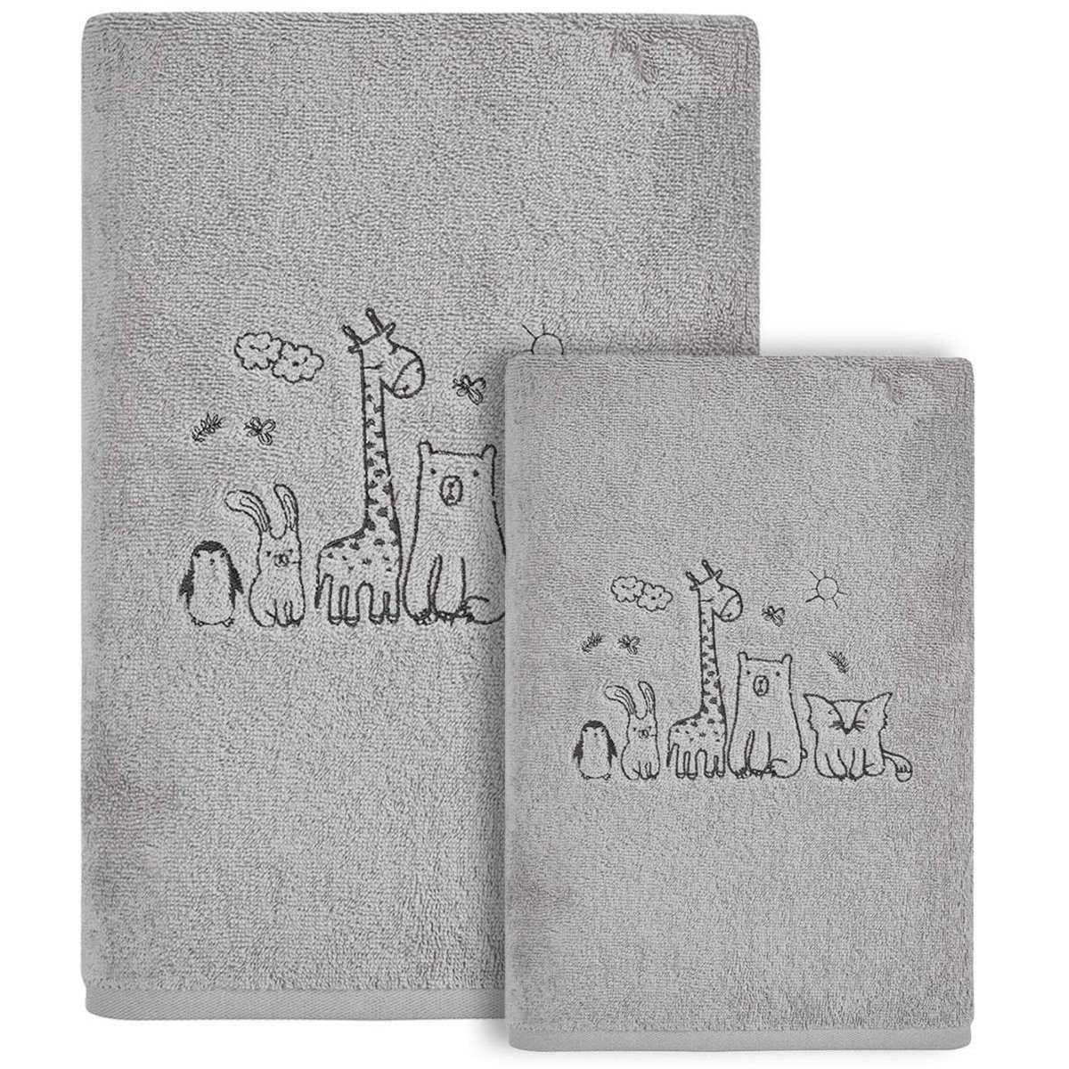 Sensei Maison Ensemble enfant 1 serviette de toilette + 1 drap de bain BABY JUNGLE