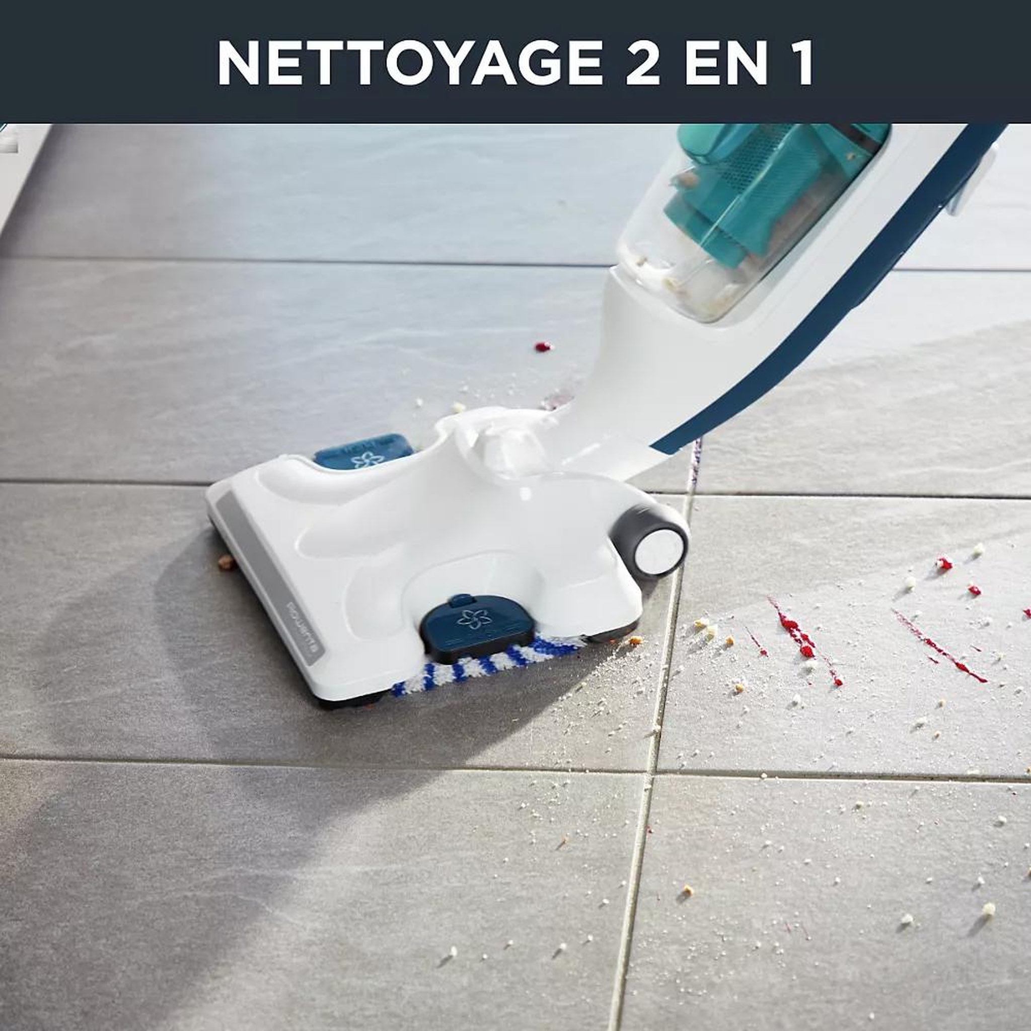 Voir la diapositive 6 : ROWENTA Balai vapeur ry7777wh clean & steam revolution