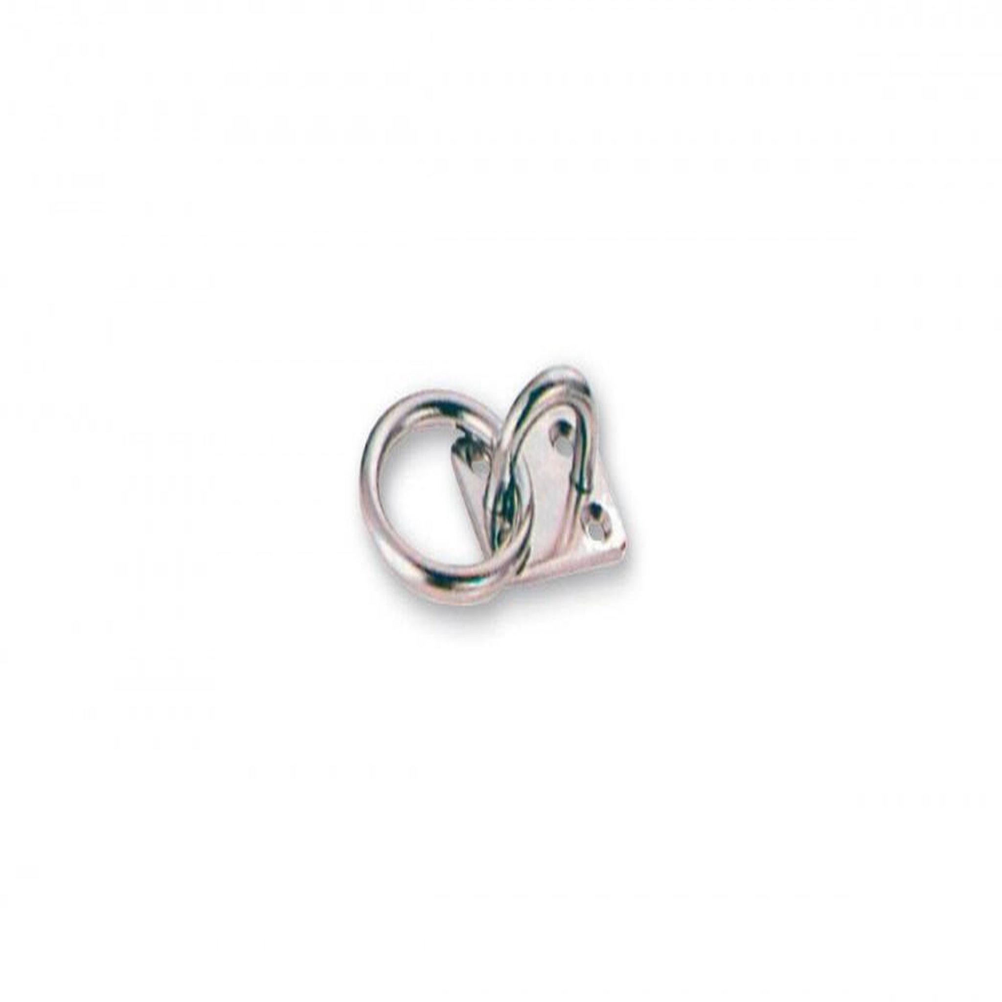 CENTRALE BRICO Platine avec anneau en inox, diam 6mm
