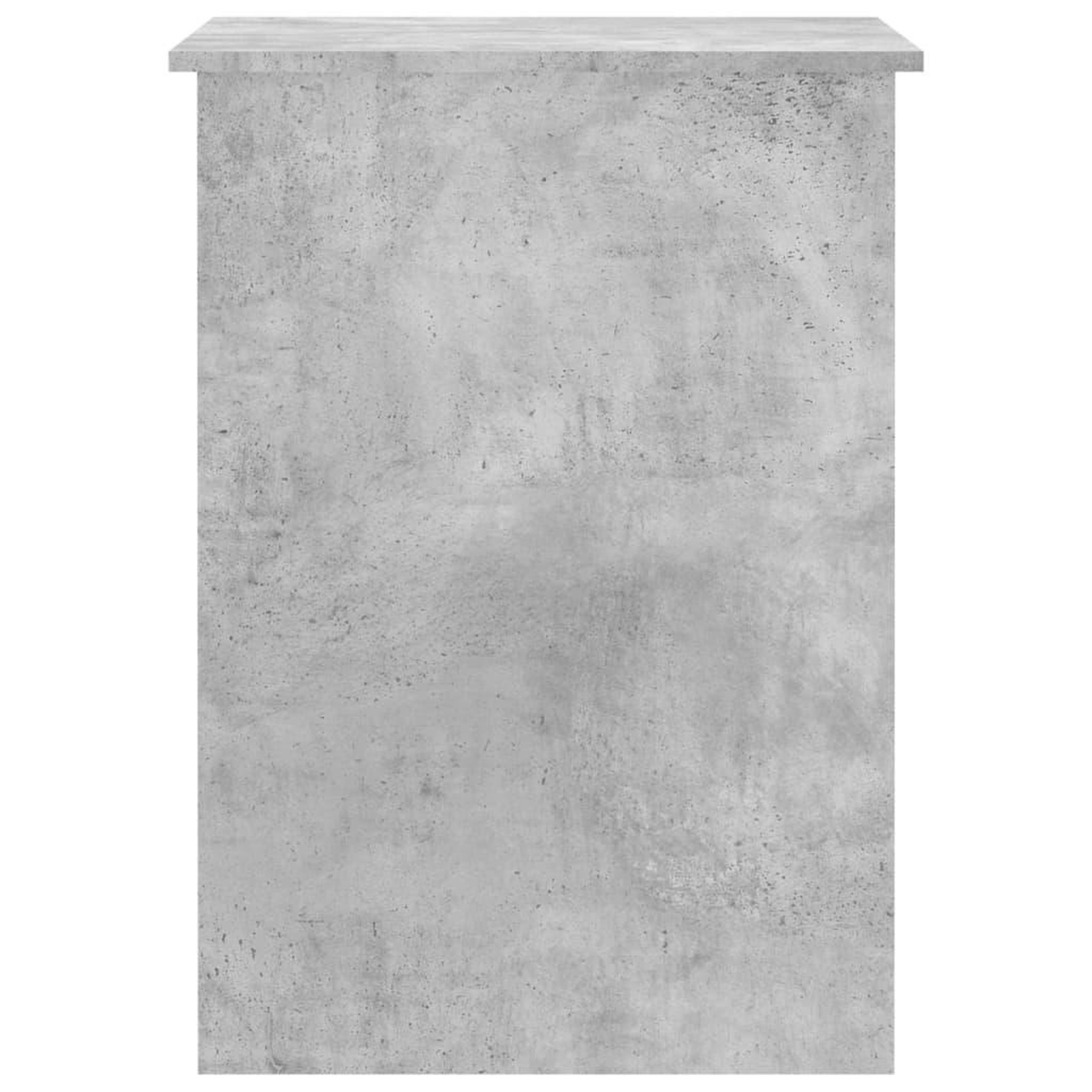 Voir la diapositive 5 : VIDAXL Bureau Gris beton 100x55x75 cm Bois d'ingenierie