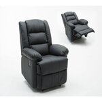 Habitat et Jardin Fauteuil relax  Buckingham  - 85 x 93 x 100 cm - Noir