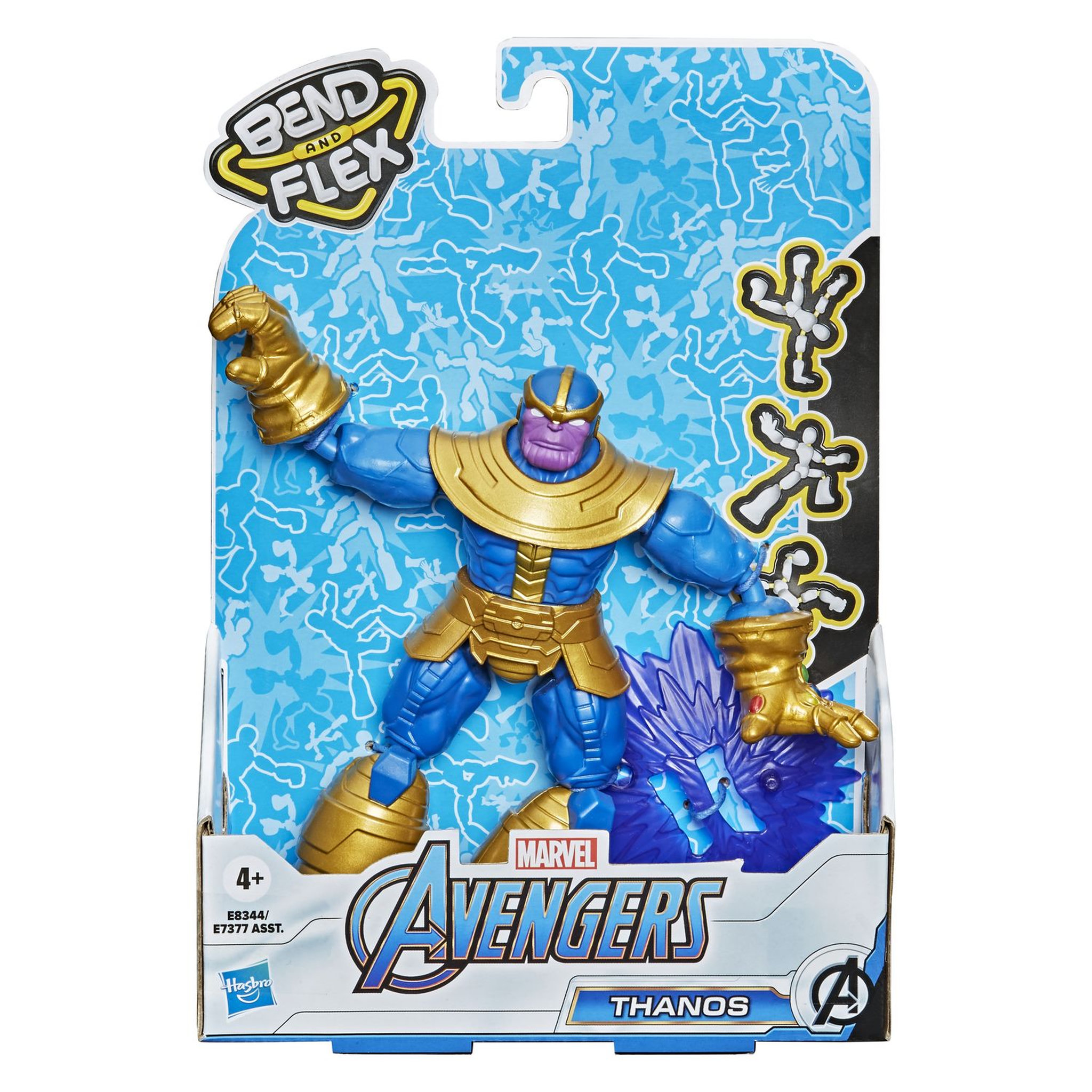 Voir la diapositive 2 : HASBRO Figurines Bend and Flex - Avengers - Thanos