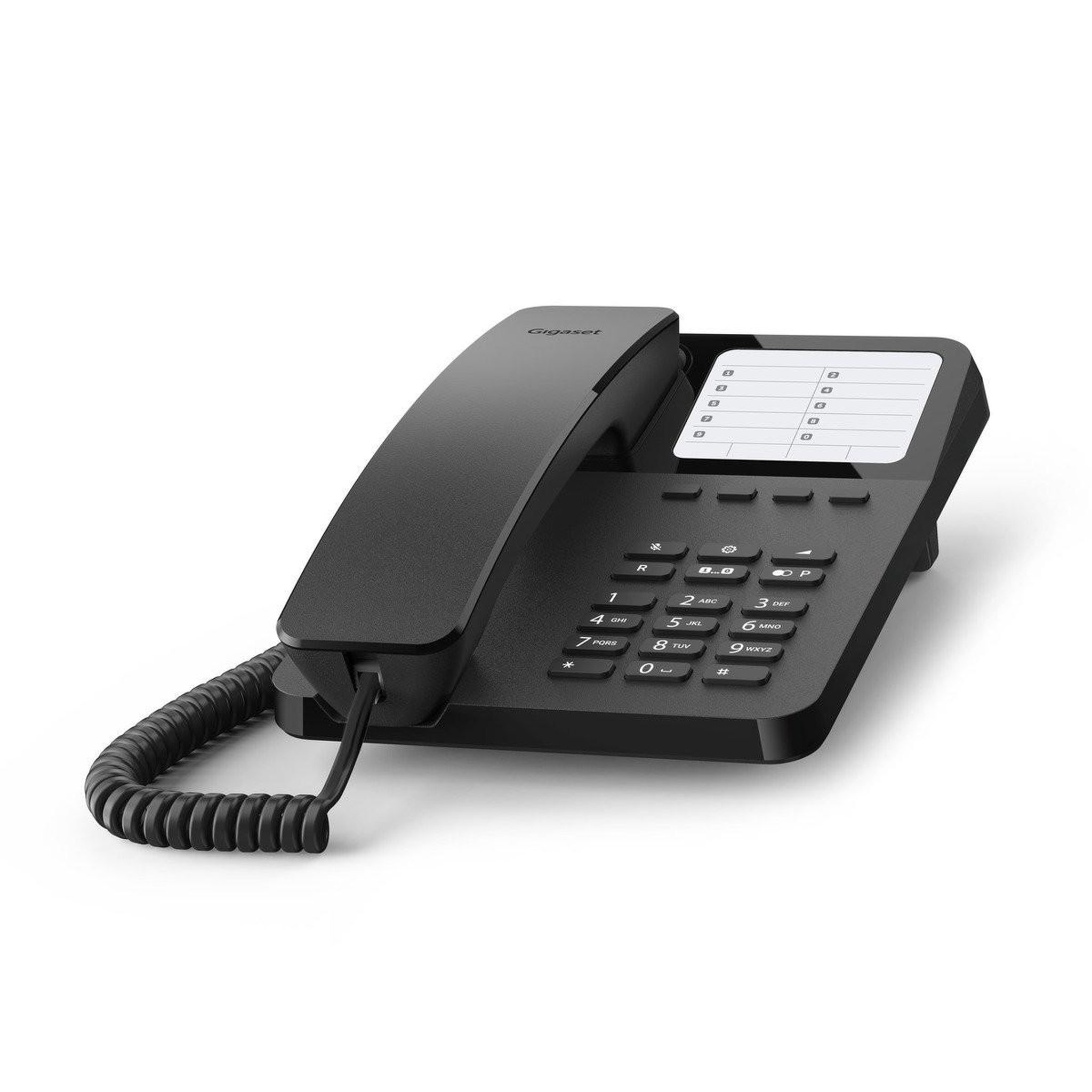 Voir la diapositive 3 : GIGASET Téléphone de bureau analogique gigaset desk 400 à fixation murale, noir