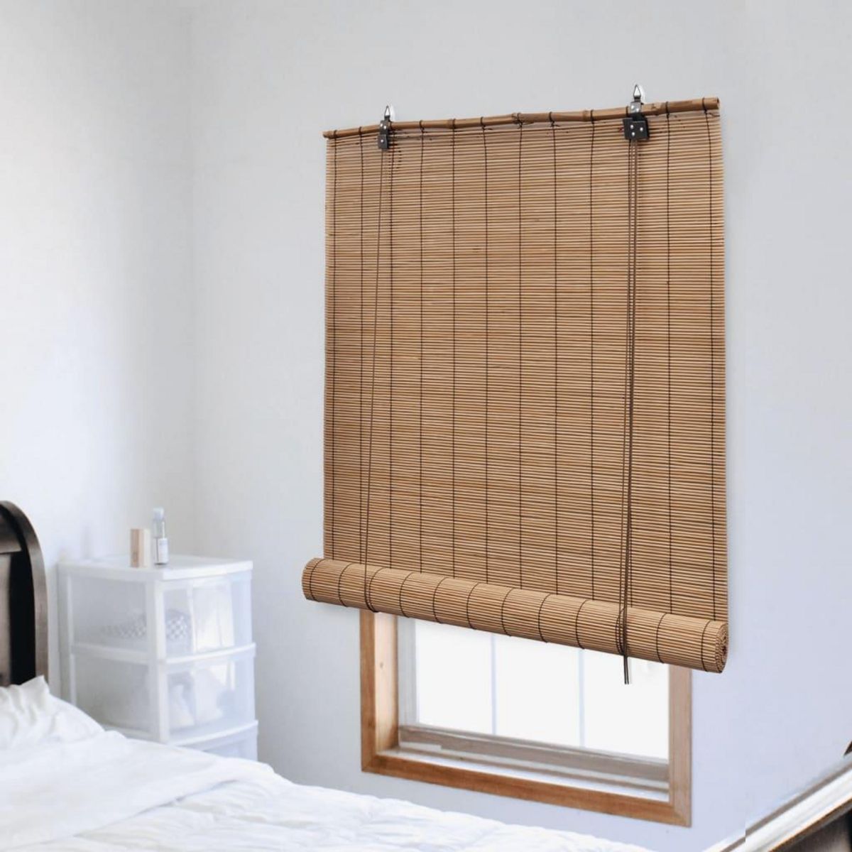 VIDAXL Store roulant en bambou 150x160 cm Marron