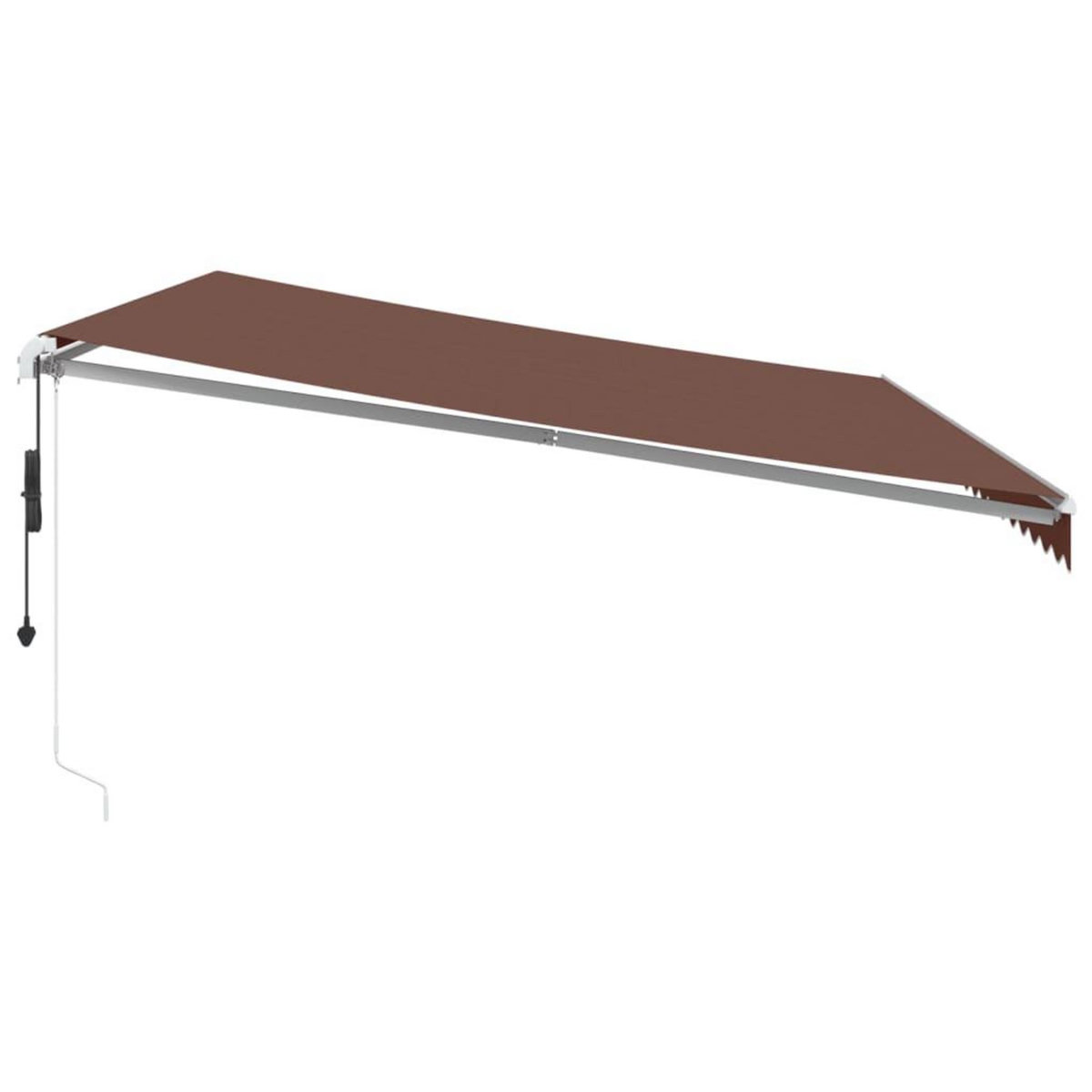VIDAXL Auvent retractable automatique avec LED marron 500x300 cm