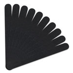 VIVEZEN Lot de 10 limes à ongles droites premium – Grain 100/180 - Noir