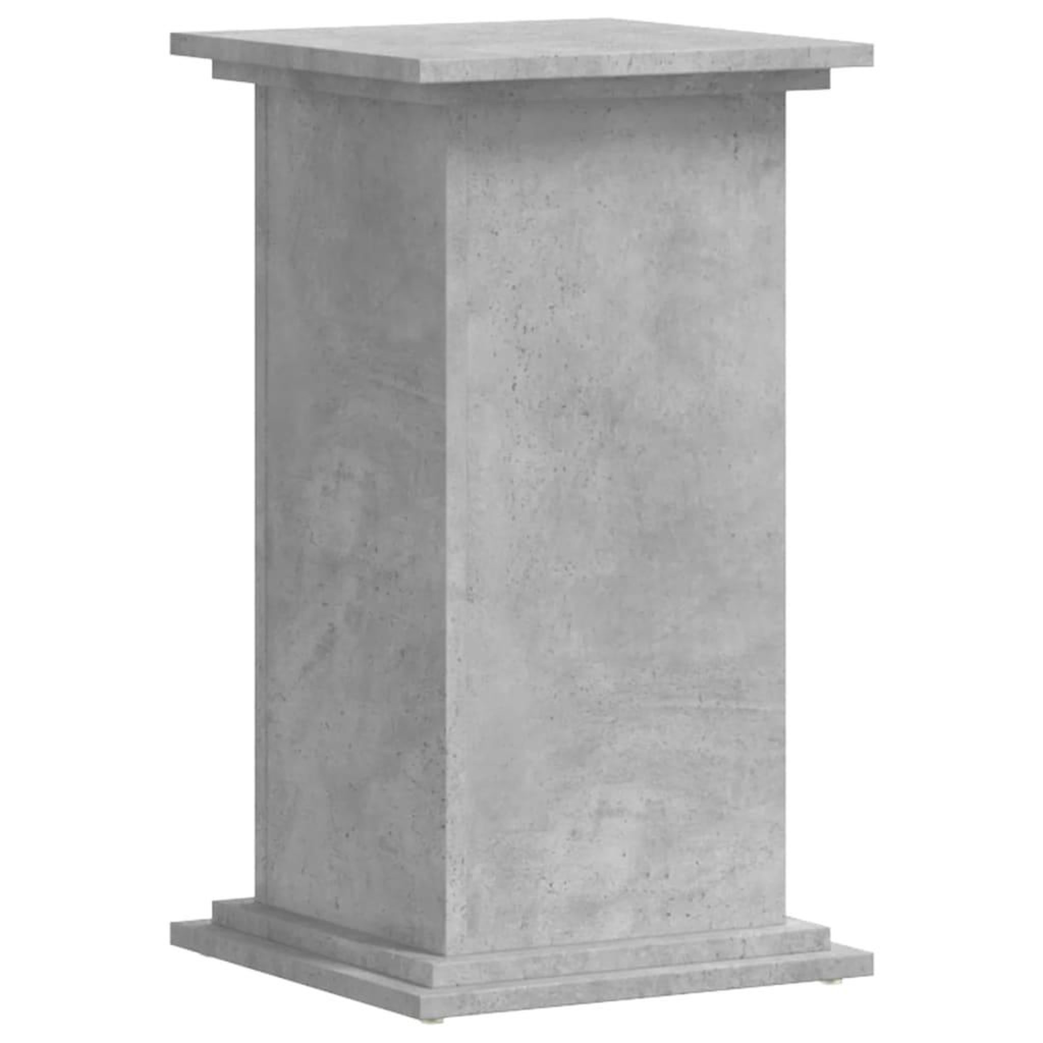 Voir la diapositive 2 : VIDAXL Support pour plantes gris beton 33x33x60 cm bois d'ingenierie