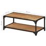 Voir la diapositive 6 : VIDAXL Table basse 90x45x35 cm Bois d'acacia solide