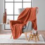 Voir la diapositive 3 : Paris Prix Plaid Flanelle en Relief  Mini Frosty  125x150cm Terracotta