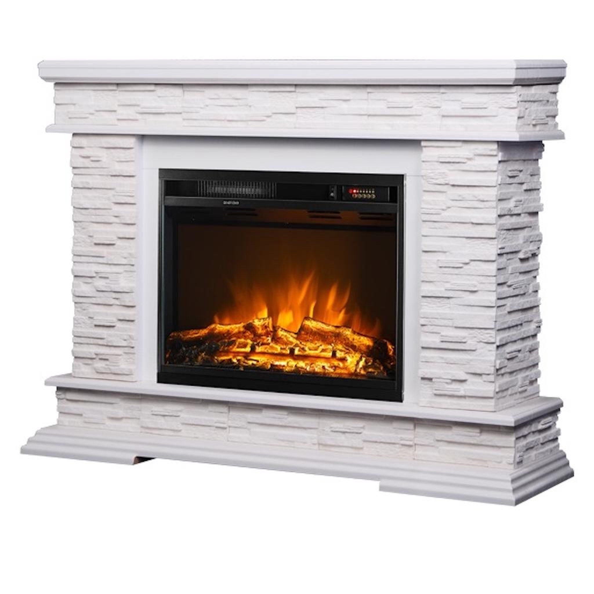 ARTFLAME Cheminée électrique - stone & lorance color - 1500w - effet pierre