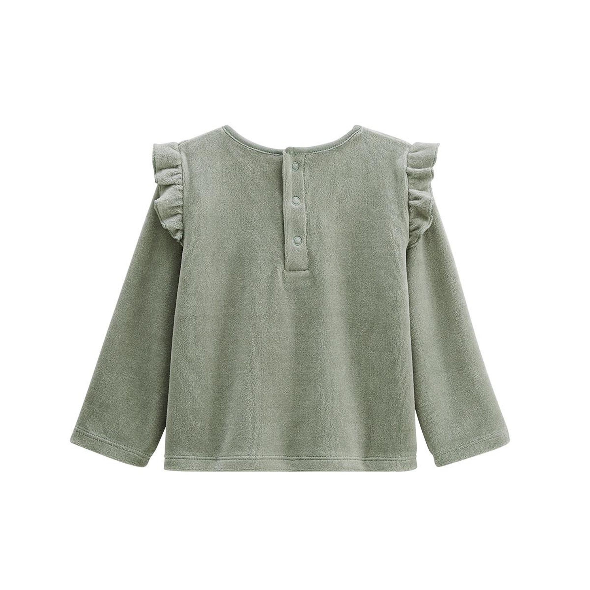 Voir la diapositive 2 : Petit Béguin Pyjama enfant 2 pièces en velours Lily