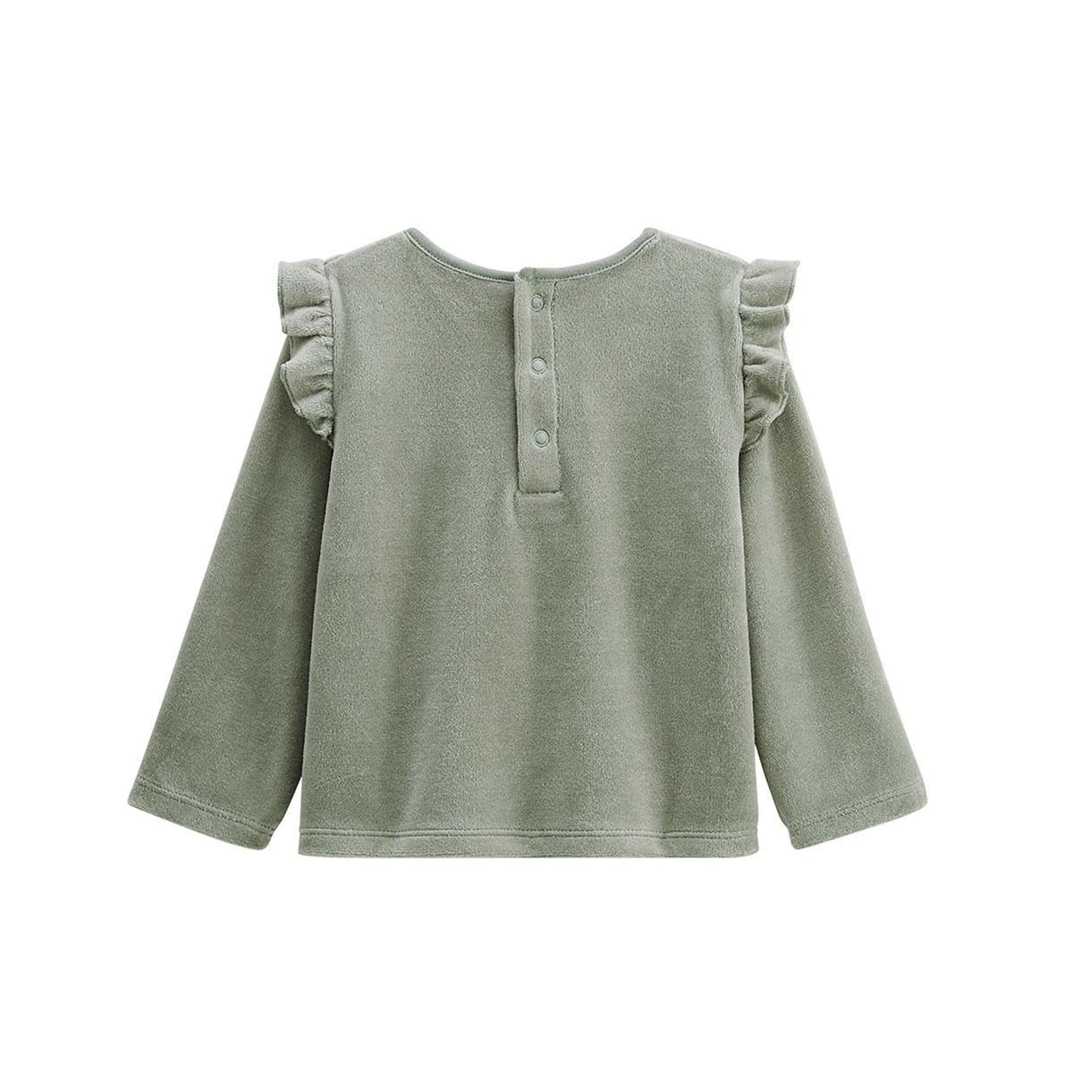 Petit Béguin Pyjama enfant 2 pièces en velours Lily