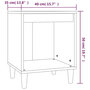 Voir la diapositive 6 : VIDAXL Tables de chevet 2 pcs Blanc 40x35x50 cm