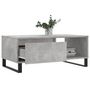 Voir la diapositive 4 : VIDAXL Table basse Gris beton 90x50x36,5 cm Bois d'ingenierie