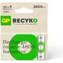 Voir la diapositive 1 : GP BATTERIES Pile rechargeable AA ReCyckO lot de 4 2600mAh