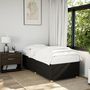 Voir la diapositive 1 : VIDAXL Cadre de lit sans matelas noir 90x200 cm tissu